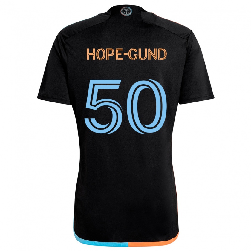 Kandiny Kinder Kofi Hope-Gund #50 Schwarz Orange Blau Auswärtstrikot Trikot 2024/25 T-Shirt