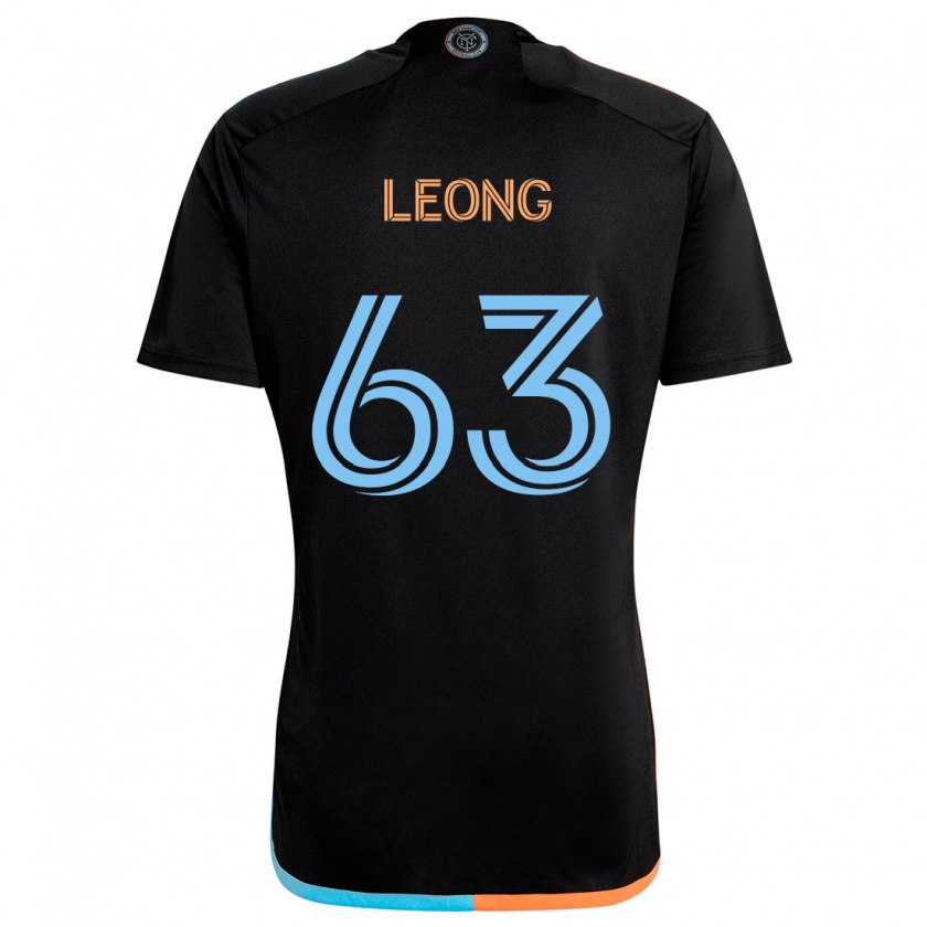 Kandiny Kinder Matthew Leong #63 Schwarz Orange Blau Auswärtstrikot Trikot 2024/25 T-Shirt