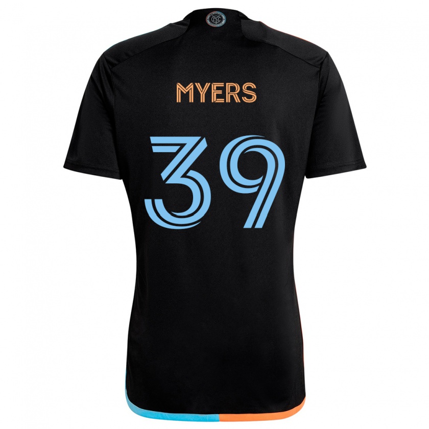 Kandiny Kinder Md Myers #39 Schwarz Orange Blau Auswärtstrikot Trikot 2024/25 T-Shirt