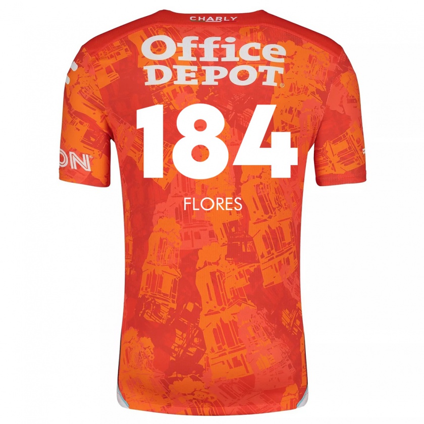 Kandiny Kinder Jason Flores #184 Orange Weiß Auswärtstrikot Trikot 2024/25 T-Shirt