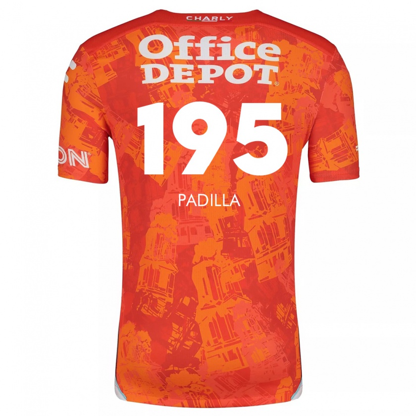 Kandiny Kinder Ángel Padilla #195 Orange Weiß Auswärtstrikot Trikot 2024/25 T-Shirt