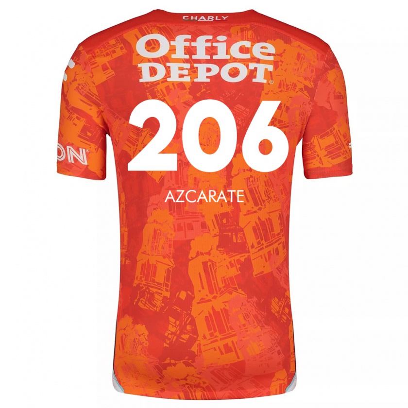 Kandiny Kinder Yerar Azcárate #206 Orange Weiß Auswärtstrikot Trikot 2024/25 T-Shirt