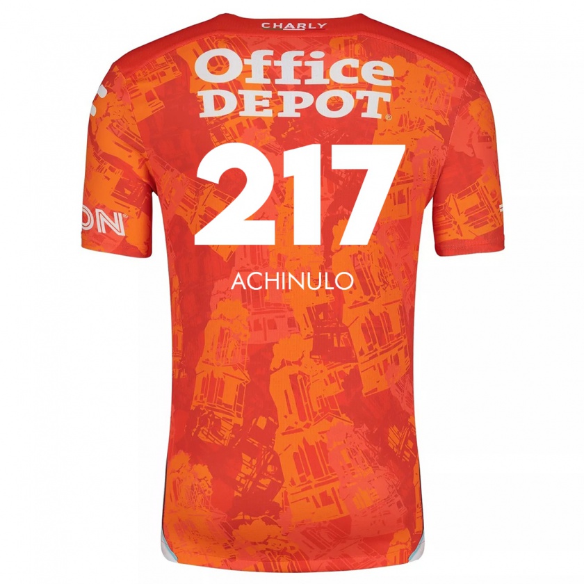 Kandiny Kinder Princewill Achinulo #217 Orange Weiß Auswärtstrikot Trikot 2024/25 T-Shirt