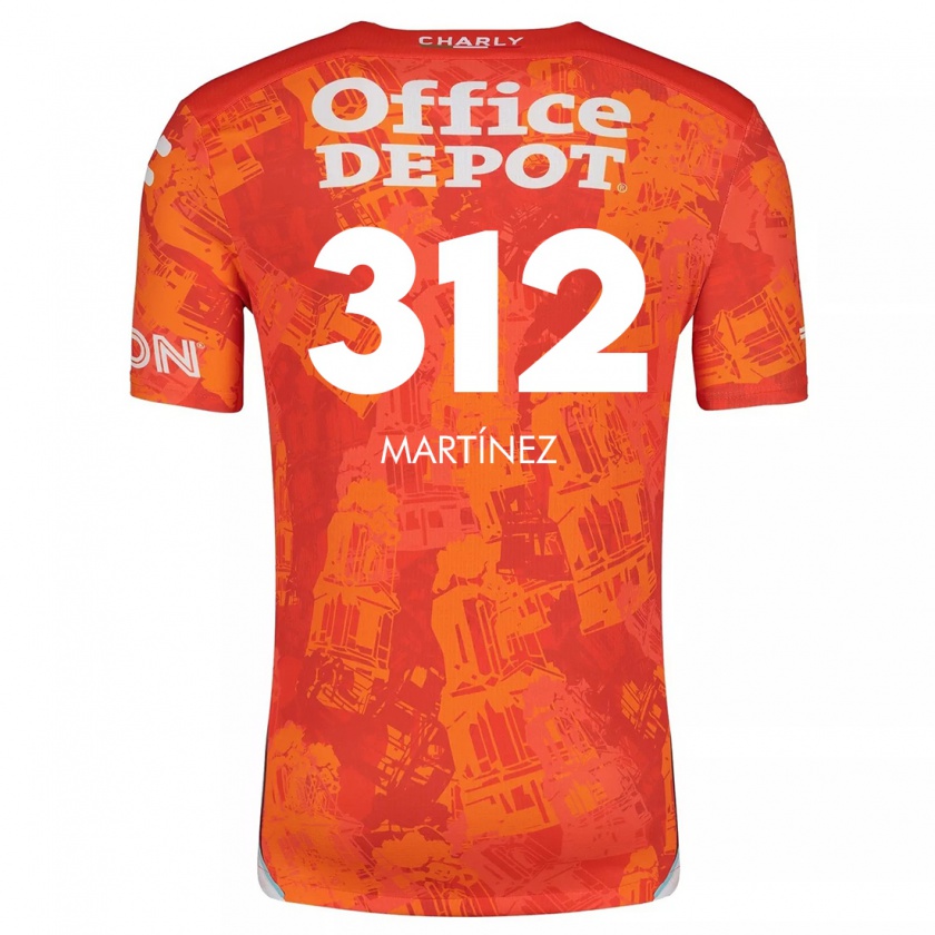 Kandiny Kinder Ulises Martínez #312 Orange Weiß Auswärtstrikot Trikot 2024/25 T-Shirt