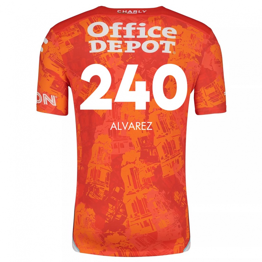 Kandiny Kinder Gael Álvarez #240 Orange Weiß Auswärtstrikot Trikot 2024/25 T-Shirt