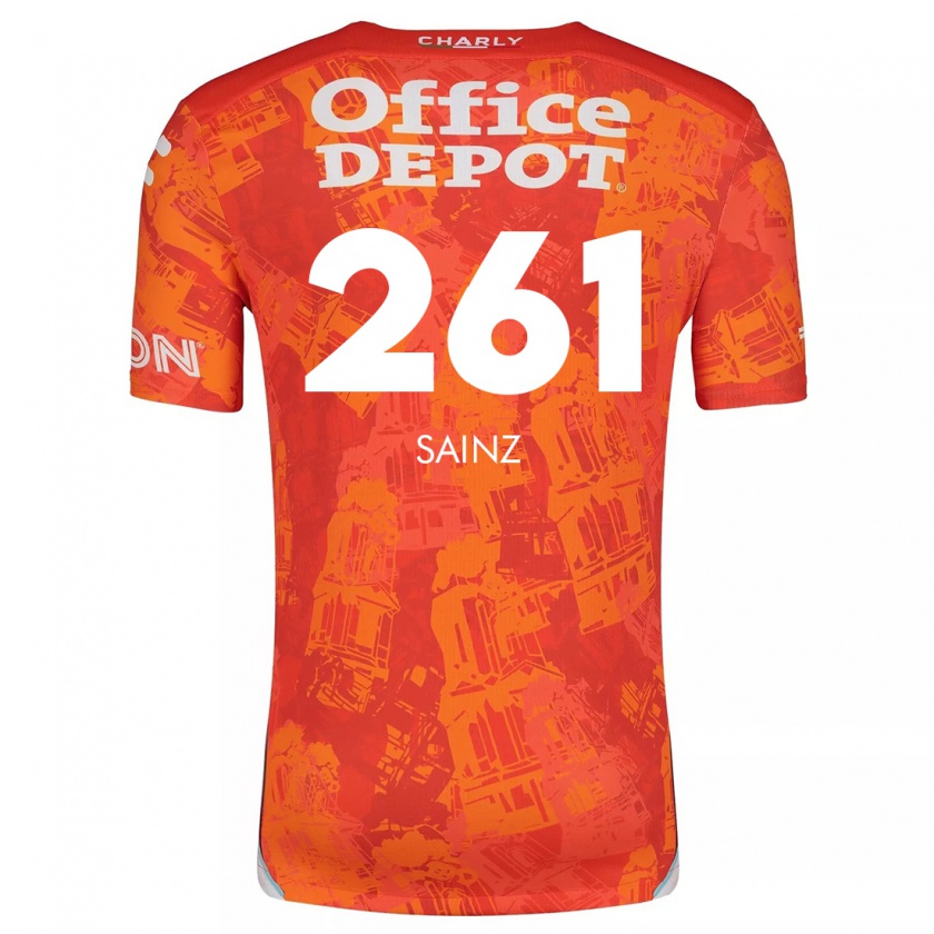 Kandiny Kinder Diego Sáinz #261 Orange Weiß Auswärtstrikot Trikot 2024/25 T-Shirt