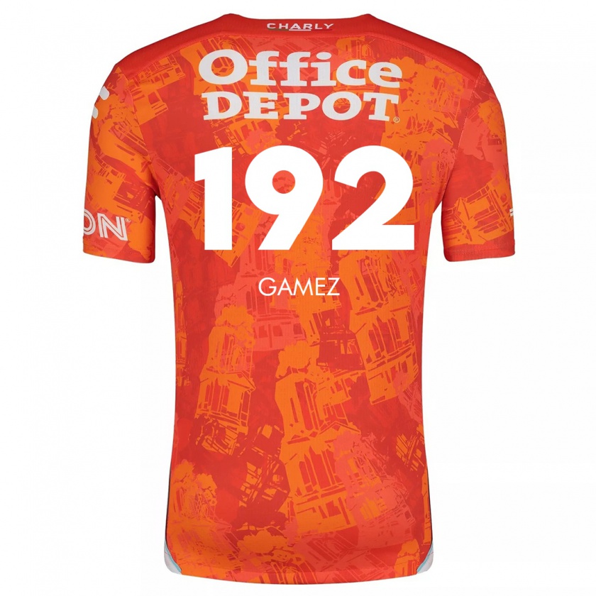 Kandiny Kinder Jonathan Gámez #192 Orange Weiß Auswärtstrikot Trikot 2024/25 T-Shirt