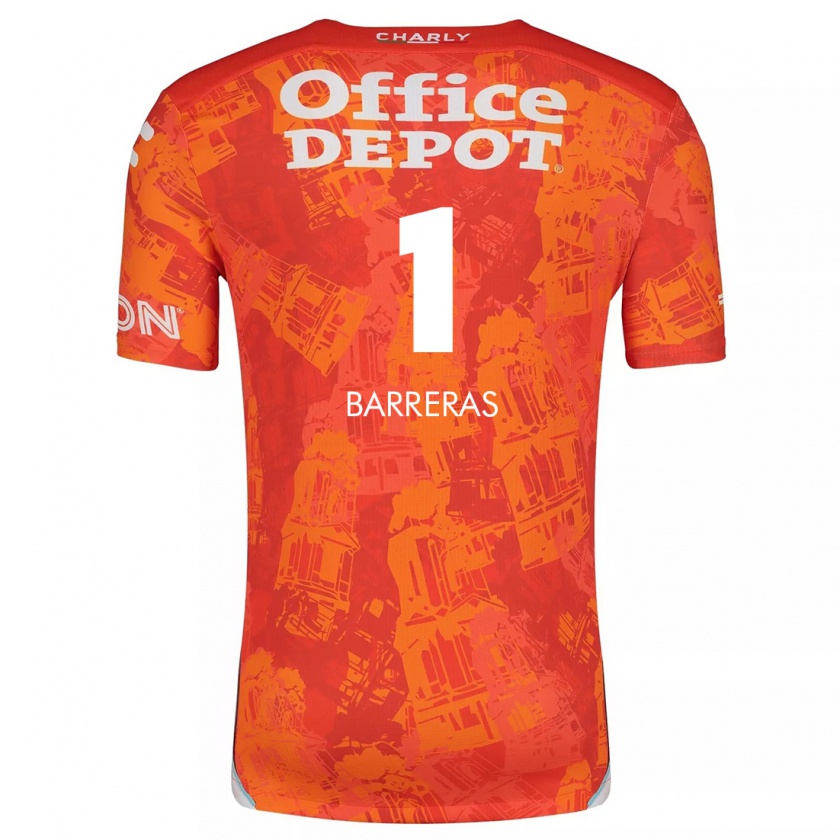 Kandiny Kinder Esthefanny Barreras #1 Orange Weiß Auswärtstrikot Trikot 2024/25 T-Shirt