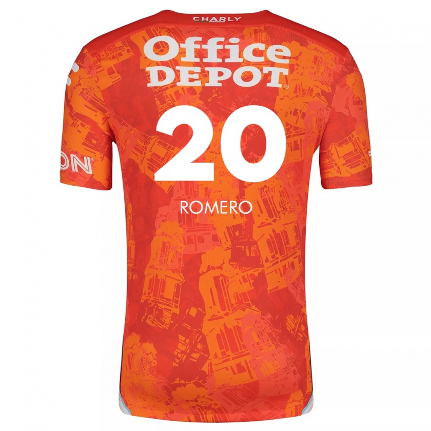 Kandiny Kinder Tamara Romero #20 Orange Weiß Auswärtstrikot Trikot 2024/25 T-Shirt