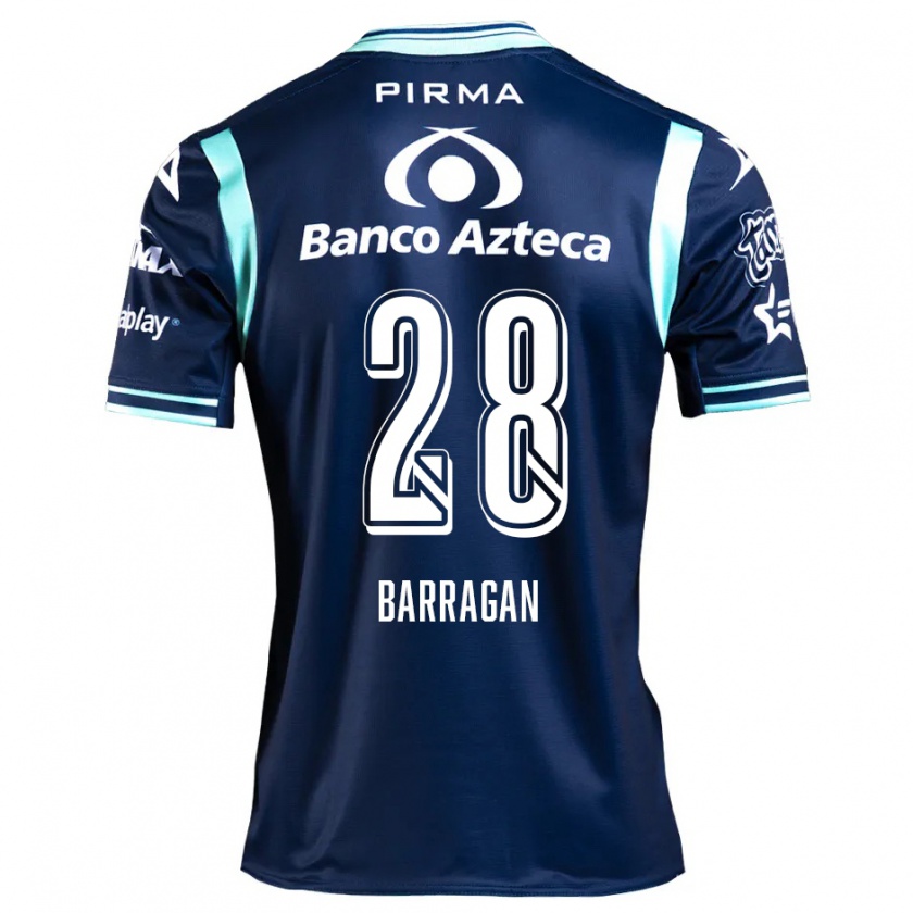 Kandiny Kinder Martín Barragán #28 Navy Blau Auswärtstrikot Trikot 2024/25 T-Shirt