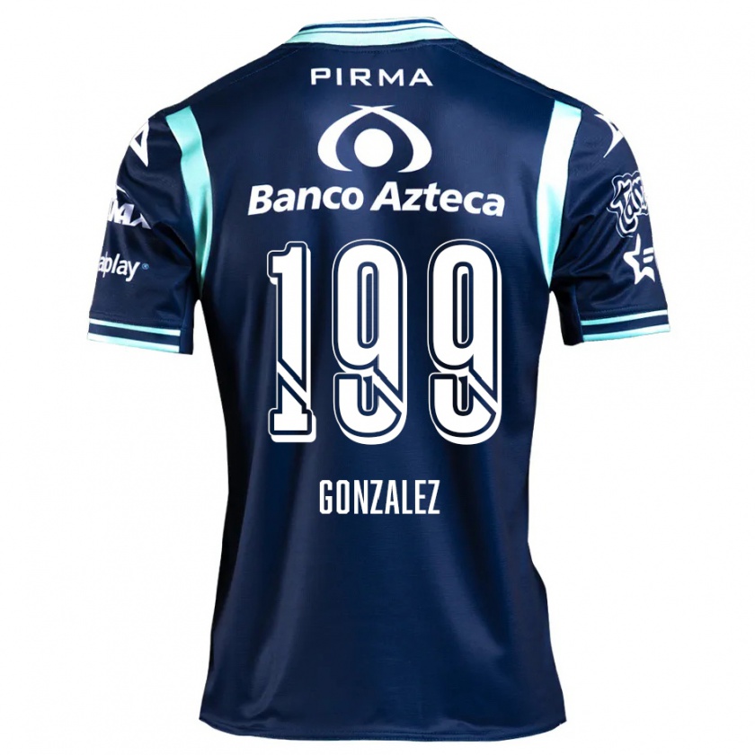 Kandiny Kinder Samuel González #199 Navy Blau Auswärtstrikot Trikot 2024/25 T-Shirt