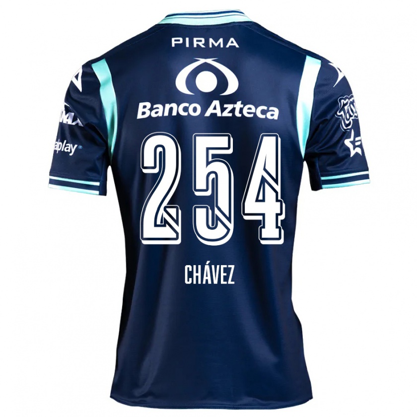 Kandiny Kinder José Chávez #254 Navy Blau Auswärtstrikot Trikot 2024/25 T-Shirt