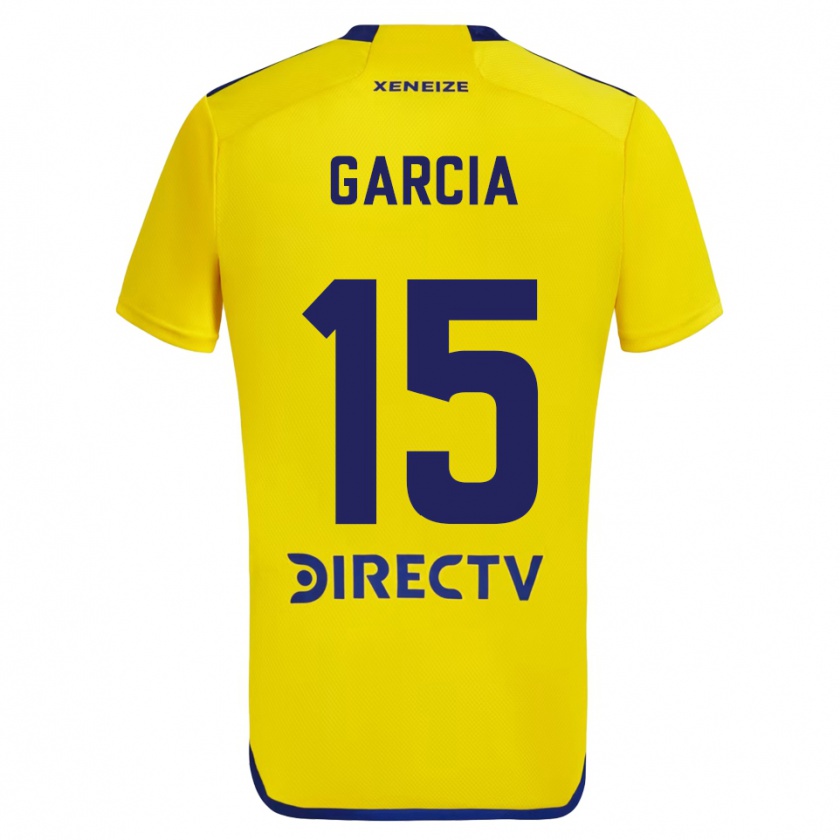 Kandiny Kinder Ramiro Garcia #15 Gelb Blau Auswärtstrikot Trikot 2024/25 T-Shirt