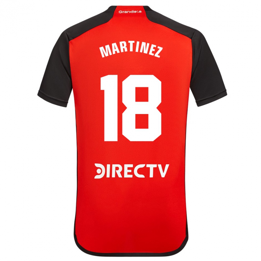 Kandiny Kinder Pity Martínez #18 Rot Schwarz Weiß Auswärtstrikot Trikot 2024/25 T-Shirt