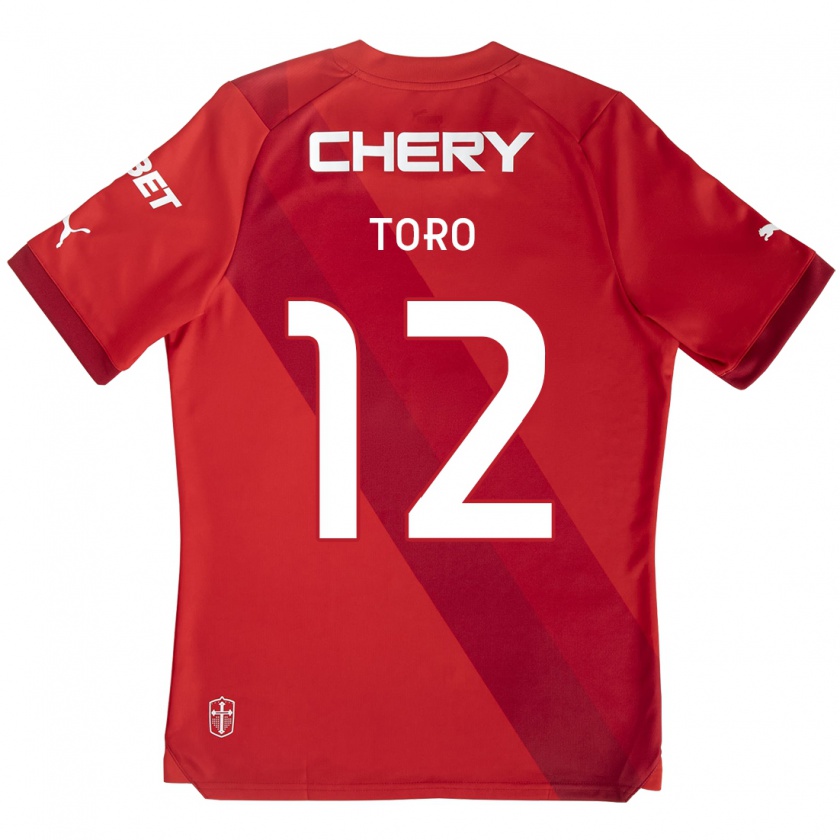 Kandiny Kinder Ian Toro #12 Rot-Weiss Auswärtstrikot Trikot 2024/25 T-Shirt