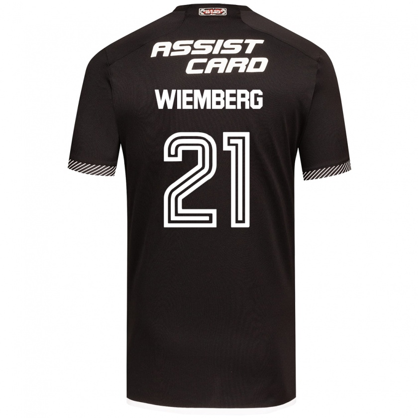 Kandiny Kinder Erick Wiemberg #21 Schwarz-Weiss Auswärtstrikot Trikot 2024/25 T-Shirt