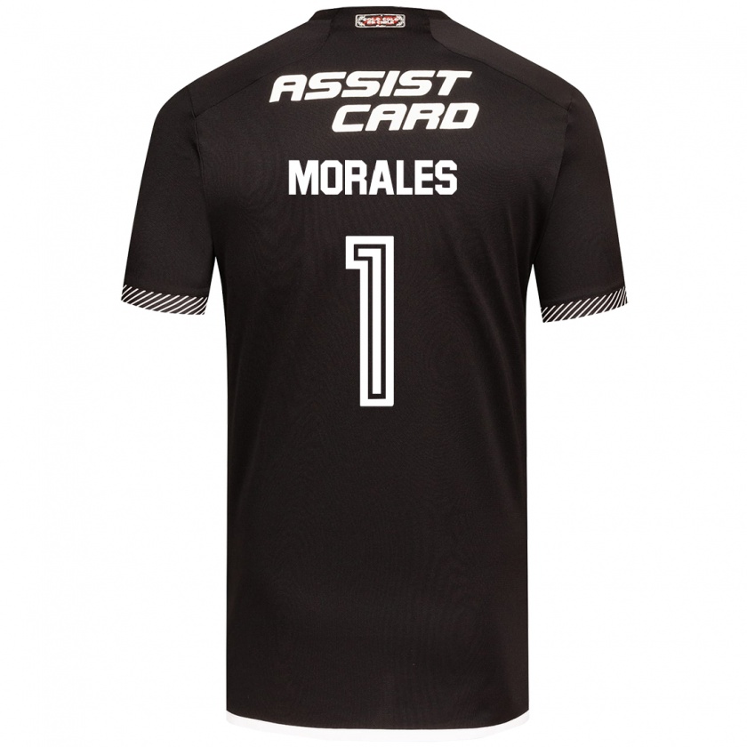 Kandiny Kinder Benjamin Morales #1 Schwarz-Weiss Auswärtstrikot Trikot 2024/25 T-Shirt