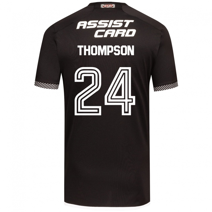 Kandiny Kinder Jordhy Thompson #24 Schwarz-Weiss Auswärtstrikot Trikot 2024/25 T-Shirt