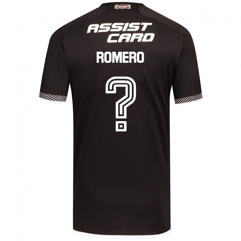 Kandiny Kinder Enzo Romero #0 Schwarz-Weiss Auswärtstrikot Trikot 2024/25 T-Shirt