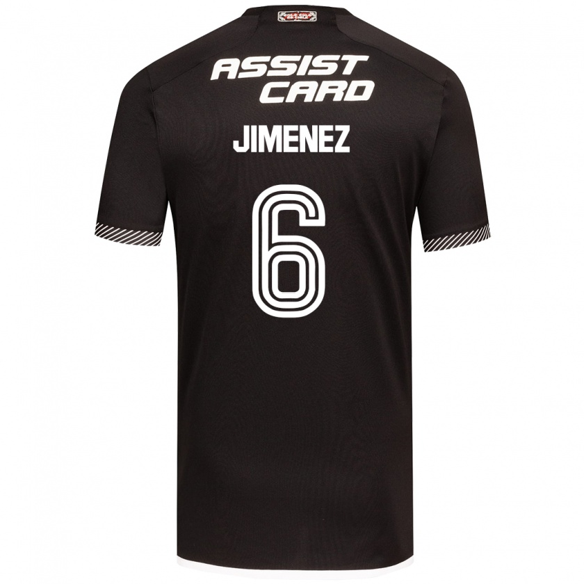 Kandiny Kinder Yastin Jiménez #6 Schwarz-Weiss Auswärtstrikot Trikot 2024/25 T-Shirt