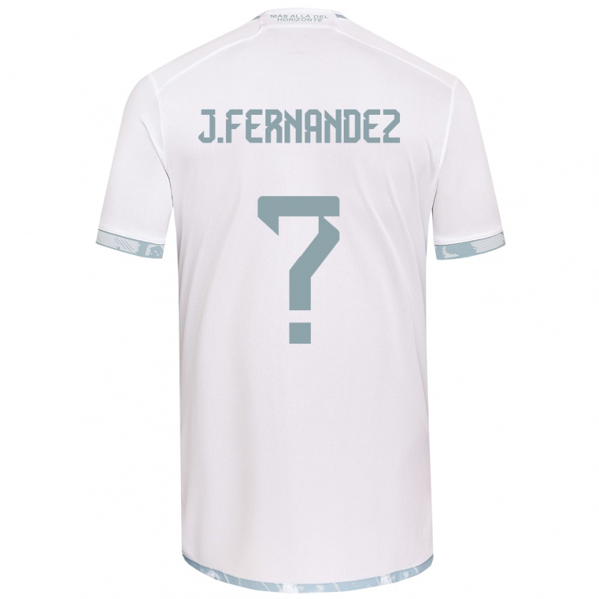 Kandiny Kinder José Matías Fernández #0 Weiß Grau Auswärtstrikot Trikot 2024/25 T-Shirt