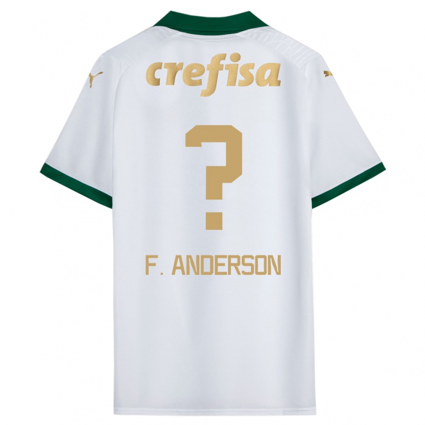 Kandiny Kinder Felipe Anderson #0 Weiß Grün Auswärtstrikot Trikot 2024/25 T-Shirt