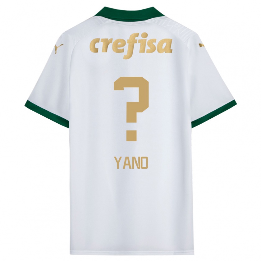 Kandiny Kinder Luiz Yano #0 Weiß Grün Auswärtstrikot Trikot 2024/25 T-Shirt