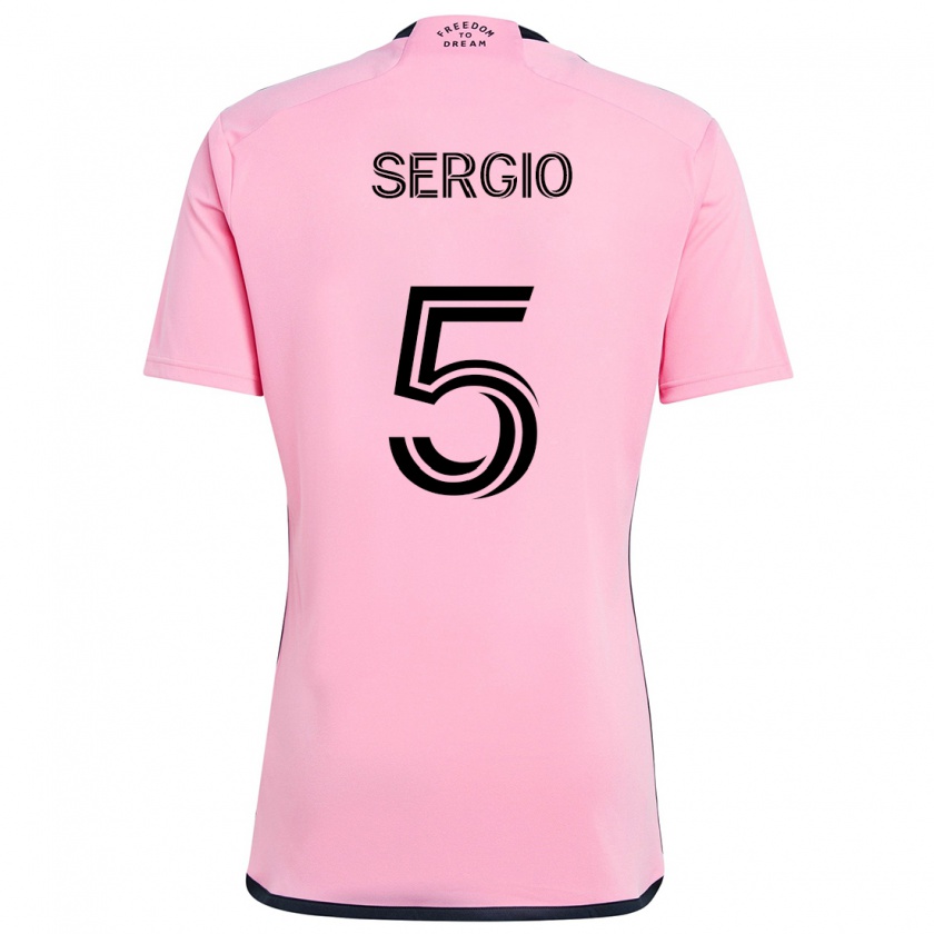 Kandiny Herren Sergio Busquets #5 Rosa Heimtrikot Trikot 2024/25 T-Shirt