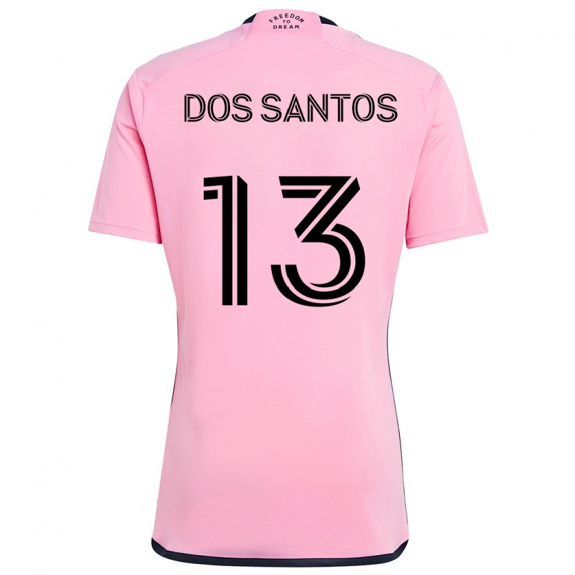 Kandiny Herren Cj Dos Santos #13 Rosa Heimtrikot Trikot 2024/25 T-Shirt