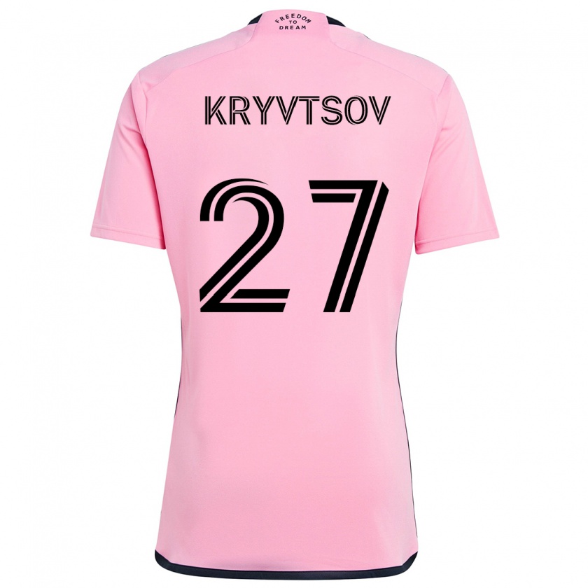 Kandiny Herren Sergiy Kryvtsov #27 Rosa Heimtrikot Trikot 2024/25 T-Shirt