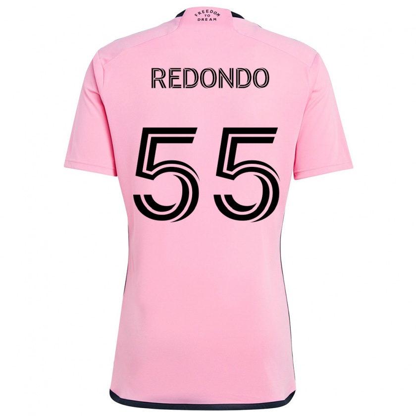 Kandiny Herren Federico Redondo #55 Rosa Heimtrikot Trikot 2024/25 T-Shirt