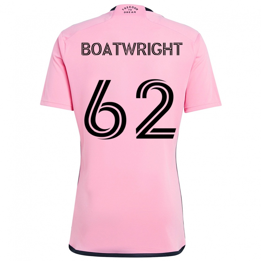 Kandiny Herren Israel Boatwright #62 Rosa Heimtrikot Trikot 2024/25 T-Shirt