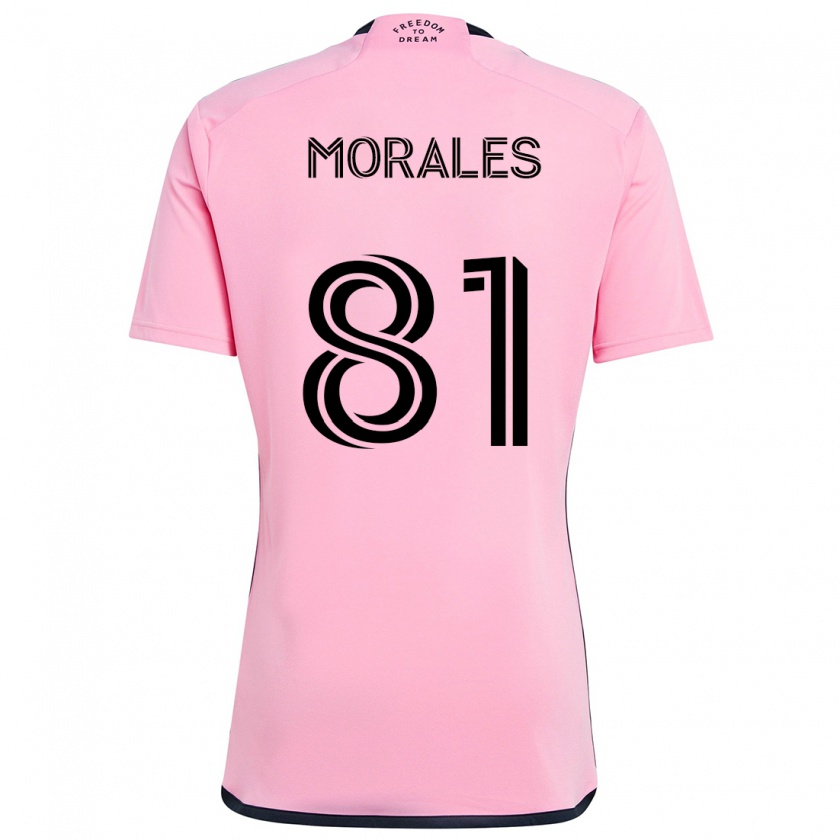 Kandiny Herren Santiago Morales #81 Rosa Heimtrikot Trikot 2024/25 T-Shirt