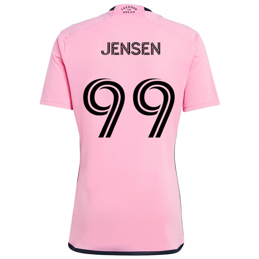 Kandiny Herren Cole Jensen #99 Rosa Heimtrikot Trikot 2024/25 T-Shirt