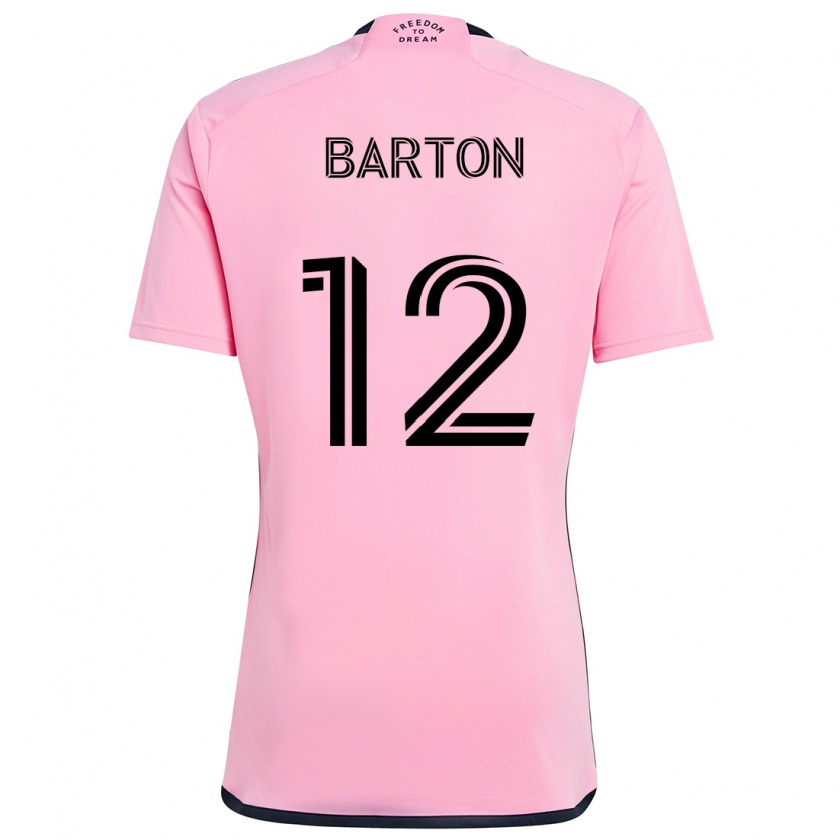 Kandiny Herren Tye Barton #12 Rosa Heimtrikot Trikot 2024/25 T-Shirt