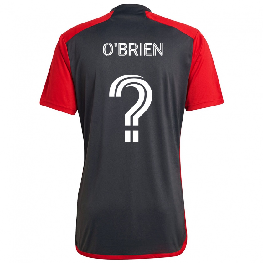 Kandiny Herren Alexander O'brien #0 Grau Rot Heimtrikot Trikot 2024/25 T-Shirt