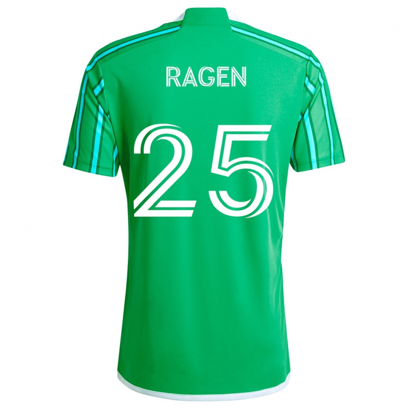 Kandiny Herren Jackson Ragen #25 Grün Weiß Heimtrikot Trikot 2024/25 T-Shirt