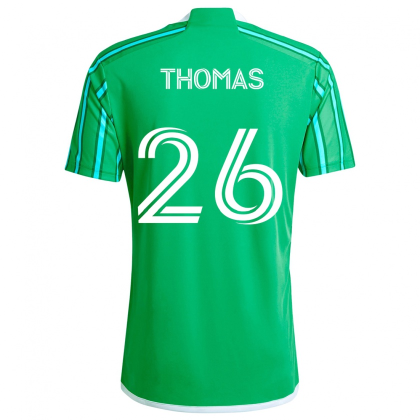 Kandiny Herren Andrew Thomas #26 Grün Weiß Heimtrikot Trikot 2024/25 T-Shirt