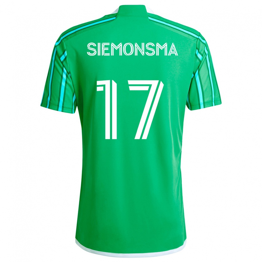 Kandiny Herren Sianna Siemonsma #17 Grün Weiß Heimtrikot Trikot 2024/25 T-Shirt