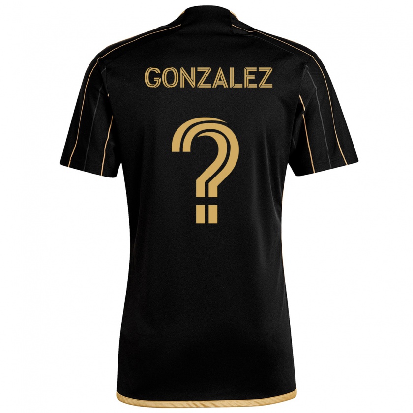 Kandiny Herren Mario González #0 Schwarzes Gold Heimtrikot Trikot 2024/25 T-Shirt