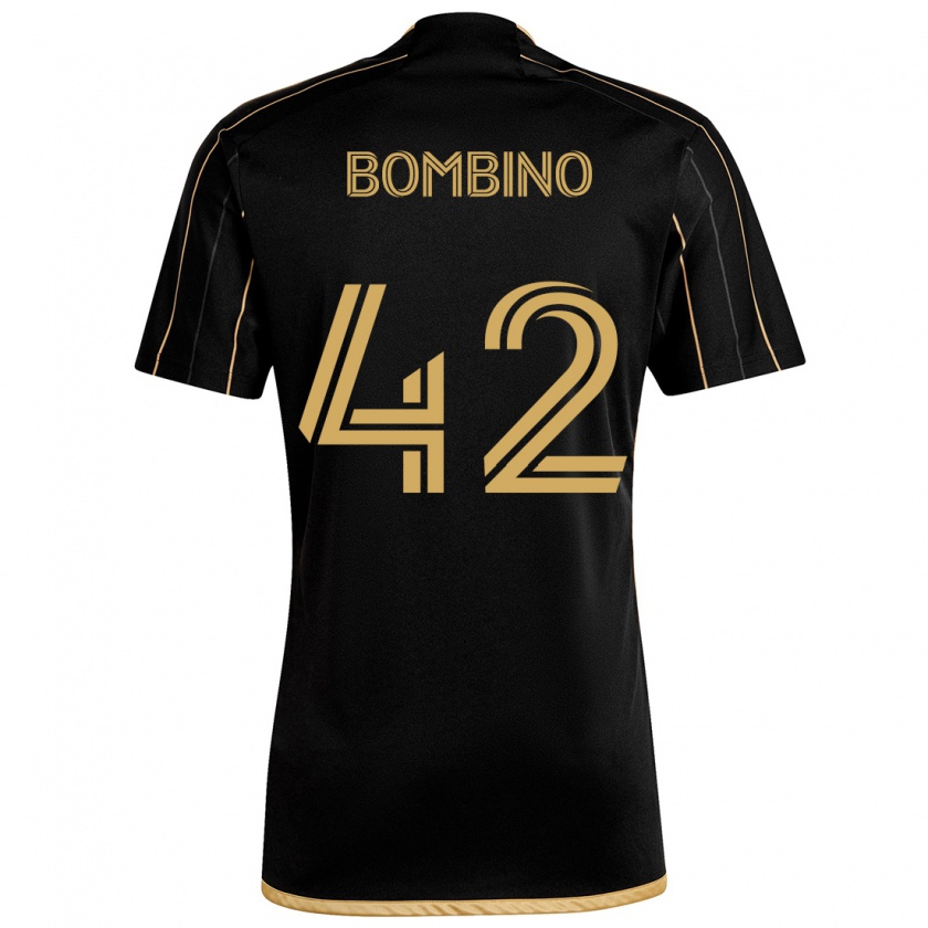 Kandiny Herren Luca Bombino #42 Schwarzes Gold Heimtrikot Trikot 2024/25 T-Shirt