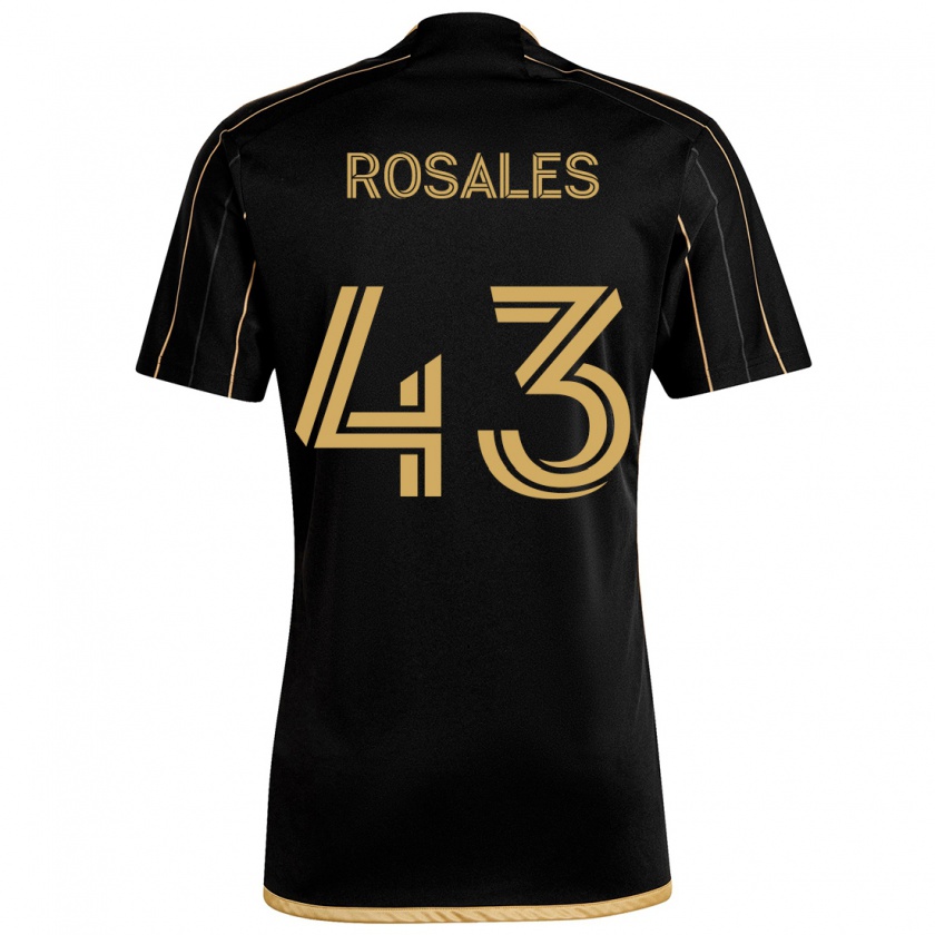 Kandiny Herren Diego Rosales #43 Schwarzes Gold Heimtrikot Trikot 2024/25 T-Shirt