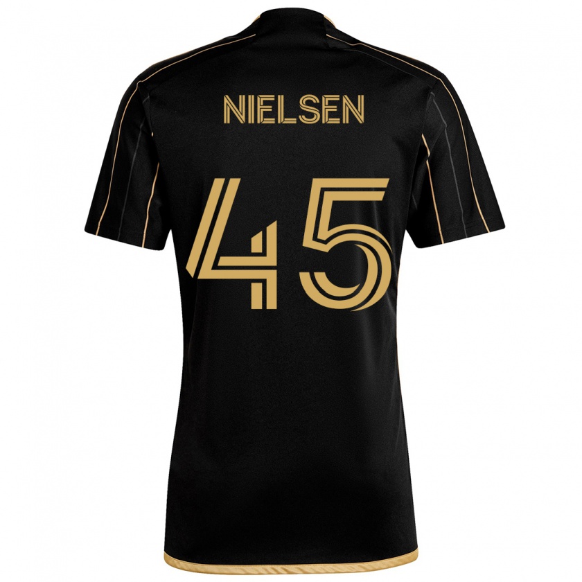 Kandiny Herren Kenny Nielsen #45 Schwarzes Gold Heimtrikot Trikot 2024/25 T-Shirt