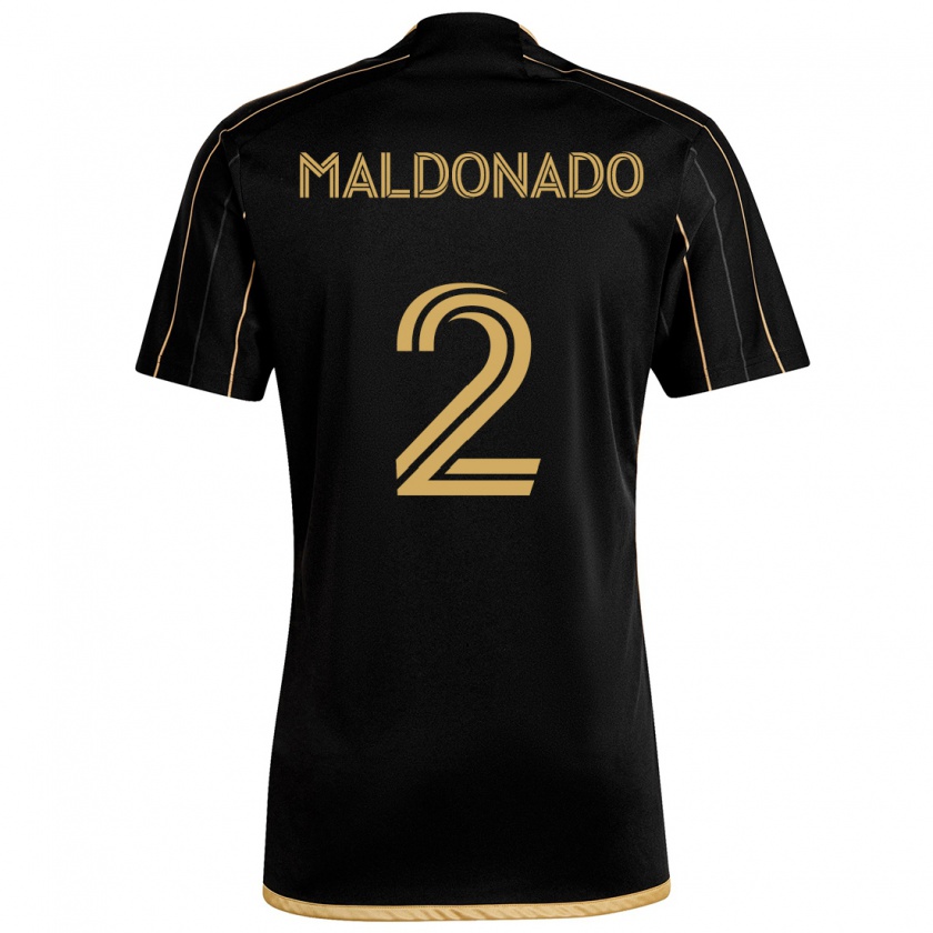 Kandiny Herren Denil Maldonado #2 Schwarzes Gold Heimtrikot Trikot 2024/25 T-Shirt