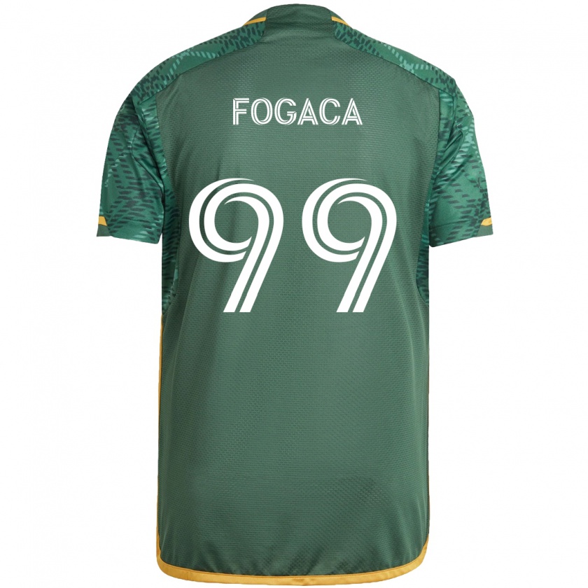 Kandiny Herren Nathan Fogaça #99 Grün Orange Heimtrikot Trikot 2024/25 T-Shirt