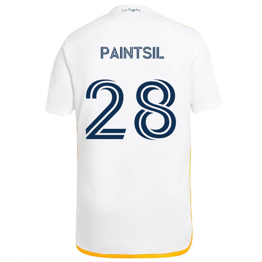 Kandiny Herren Joseph Paintsil #28 Weiß Gelb Heimtrikot Trikot 2024/25 T-Shirt