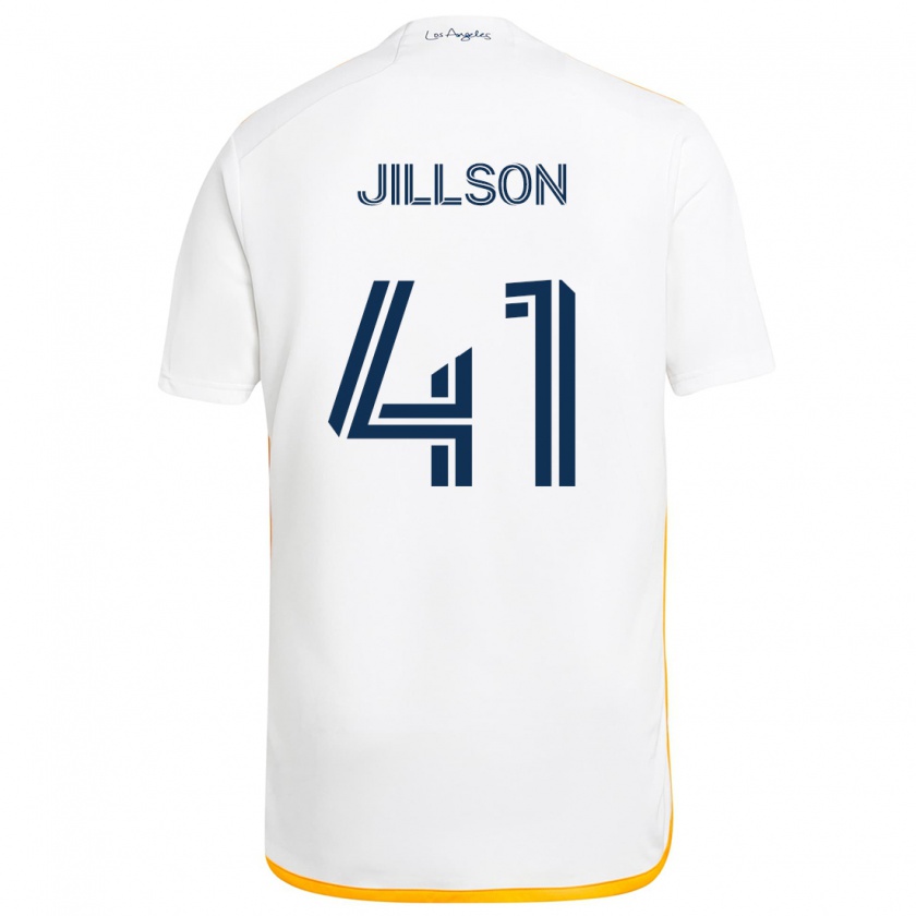 Kandiny Herren Simon Jillson #41 Weiß Gelb Heimtrikot Trikot 2024/25 T-Shirt