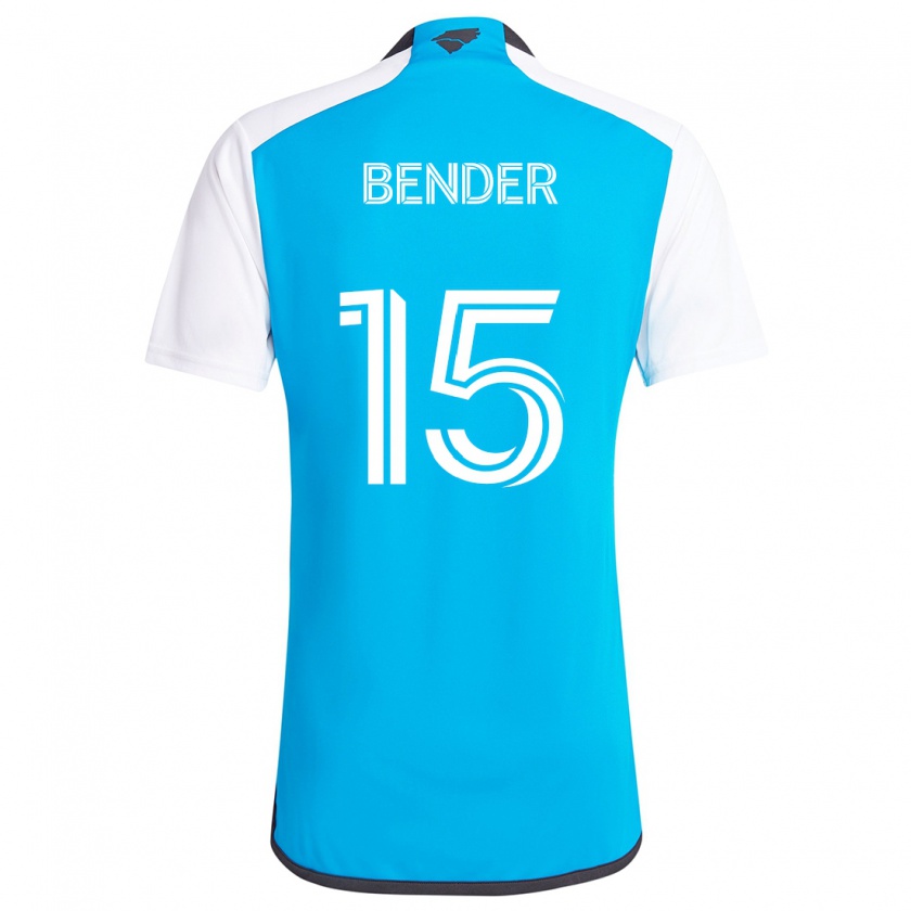 Kandiny Herren Ben Bender #15 Blau Weiss Heimtrikot Trikot 2024/25 T-Shirt