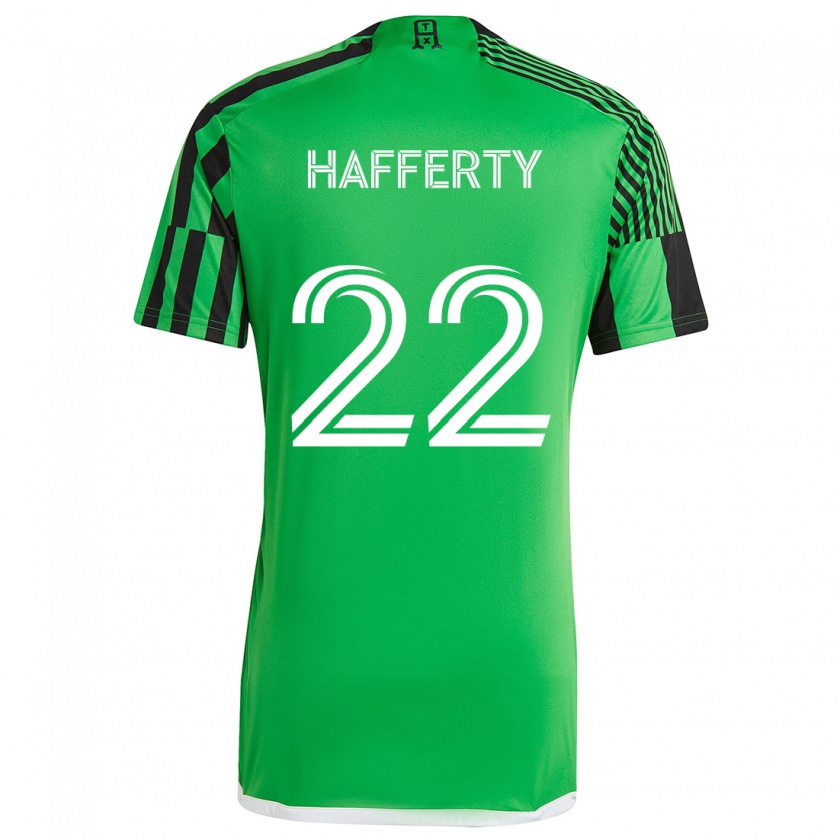 Kandiny Herren Joe Hafferty #22 Grün Schwarz Heimtrikot Trikot 2024/25 T-Shirt