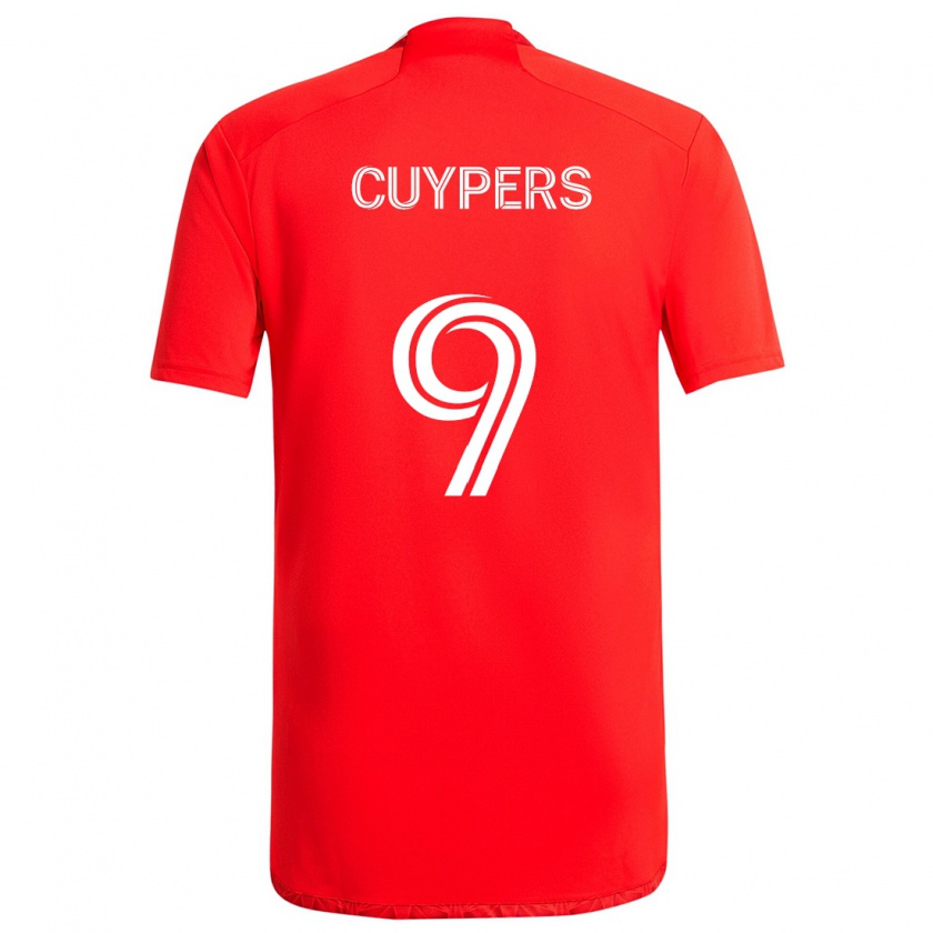 Kandiny Herren Hugo Cuypers #9 Rot-Weiss Heimtrikot Trikot 2024/25 T-Shirt